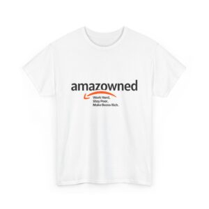 Parody Amazon Logo with Amazon Slogan