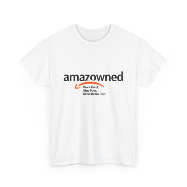 Parody Amazon Logo with Amazon Slogan